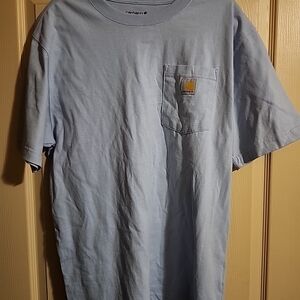 Carhartt Men's Light Blue Pocket T-Shirt